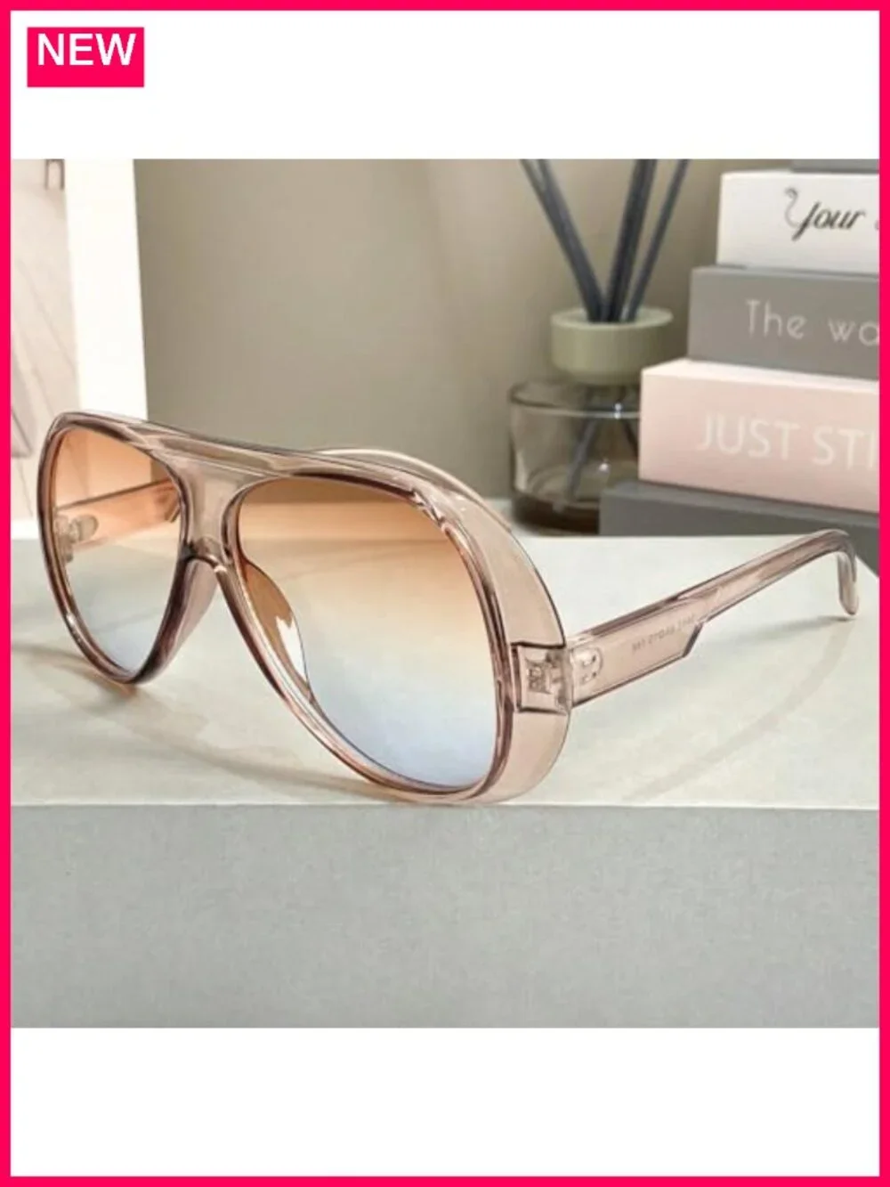 3 Pack Oversized Aviator Sunglasses Women UV Protection Lightweight Tangle Free